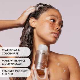 OUAI Thick Conditioner creamy texture close-up for deep hydration benefit