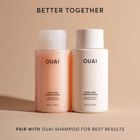 OUAI ingredient arrangement with shea and avocado showing nourishment