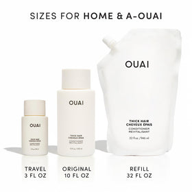 OUAI product used in routine showing hydrated, manageable hair