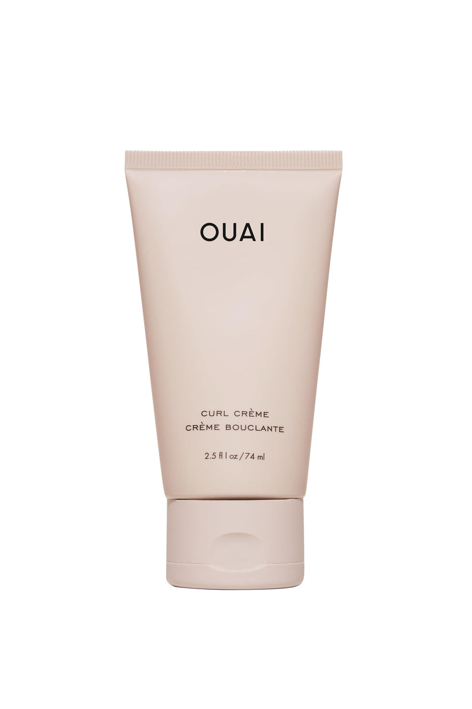 OUAI travel curl cream front packaging showing compact convenience and brand