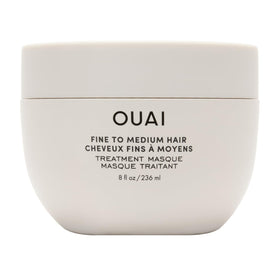 OUAI treatment mask front packaging shows clean design and size benefit