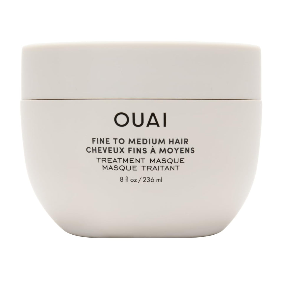 OUAI treatment mask front packaging shows clean design and size benefit
