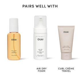 OUAI lifestyle beach scene models effortless waves and natural shine benefit