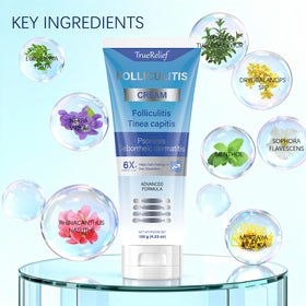 OUHENGTEK cream texture on hand demonstrating lightweight, fast-absorbing feel