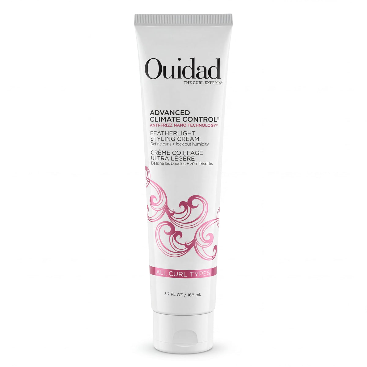 Ouidad jar front packaging showing branding and 5.7 fl oz size for trust