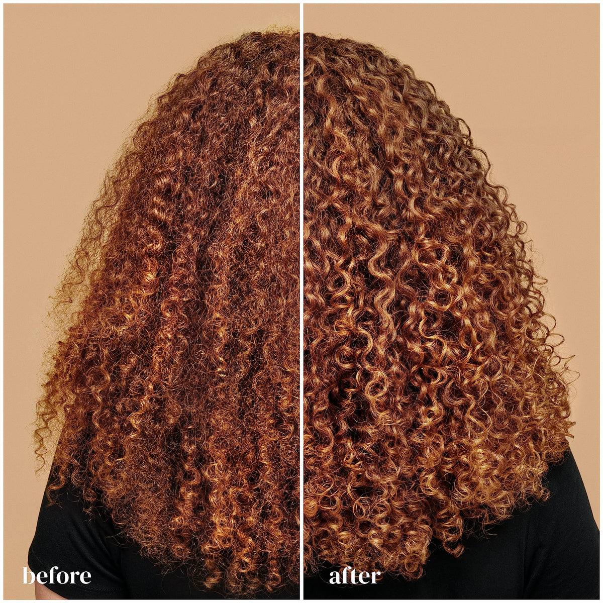 Ouidad being applied to wet curls to enhance curl pattern and moisture