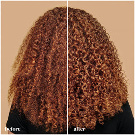 Ouidad being applied to wet curls to enhance curl pattern and moisture