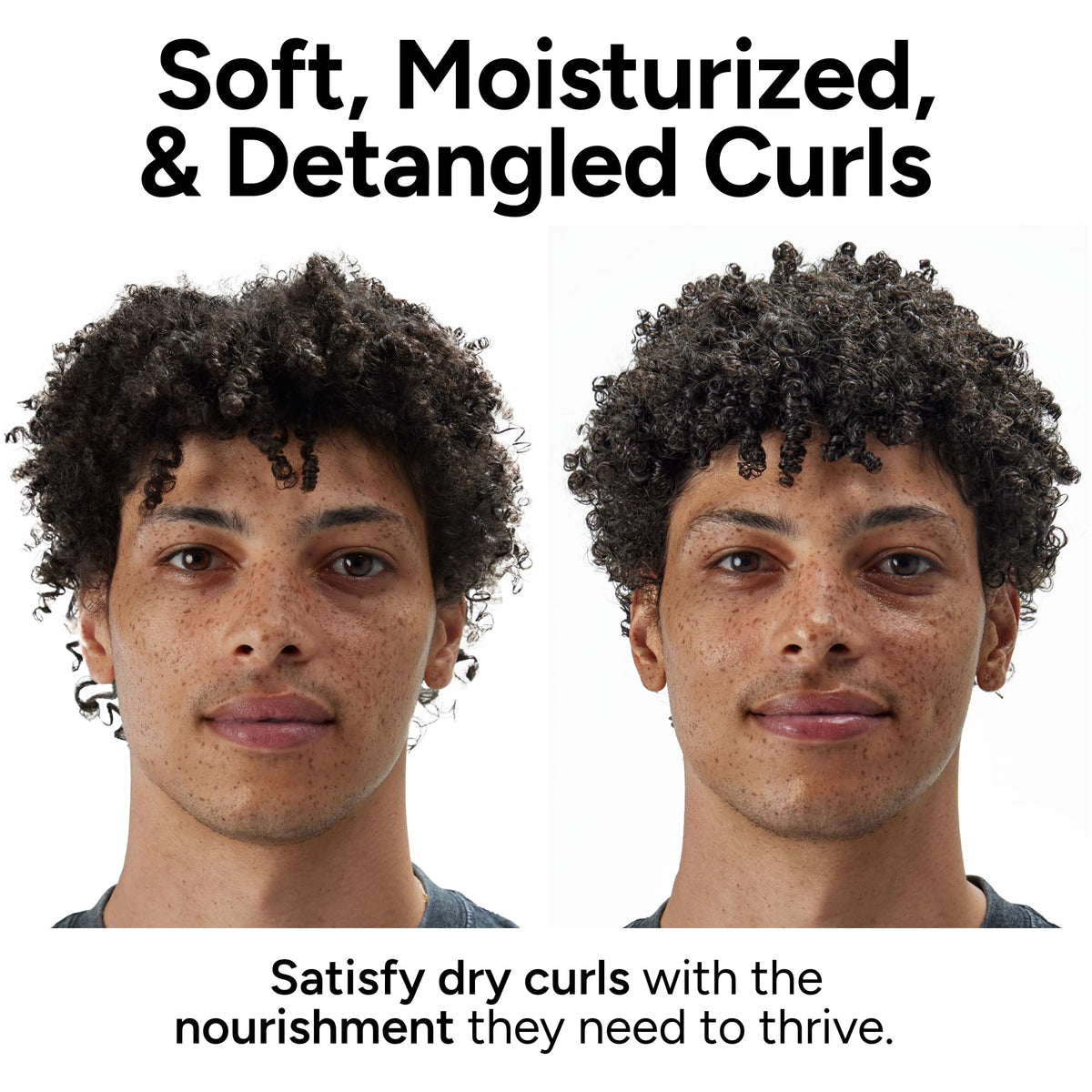 Applying Ouidad conditioner with wide-tooth comb to reduce breakage