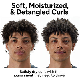 Applying Ouidad conditioner with wide-tooth comb to reduce breakage