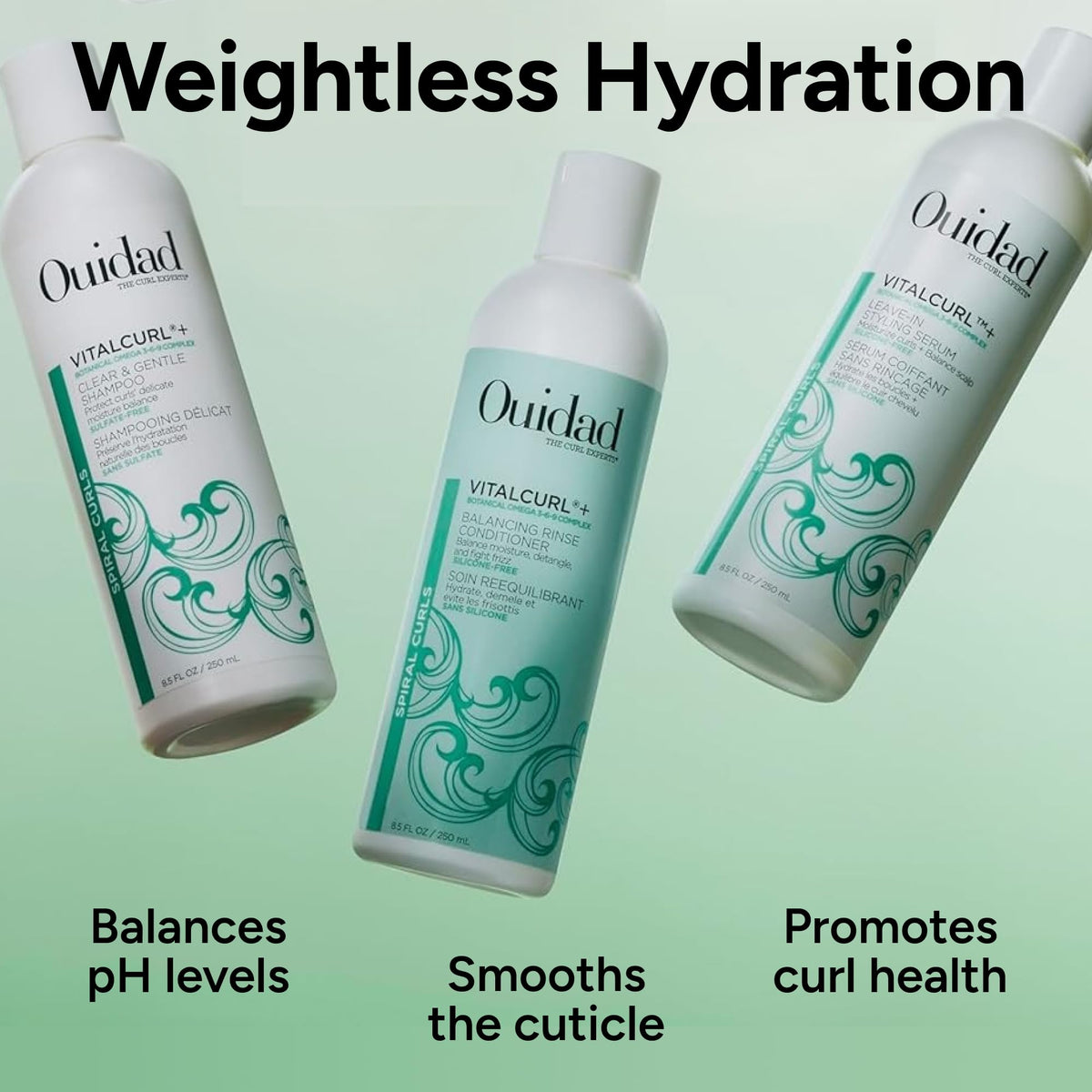Ouidad used on color-treated hair showing maintained shine and protection