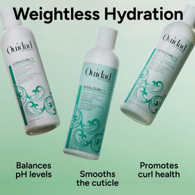 Ouidad used on color-treated hair showing maintained shine and protection