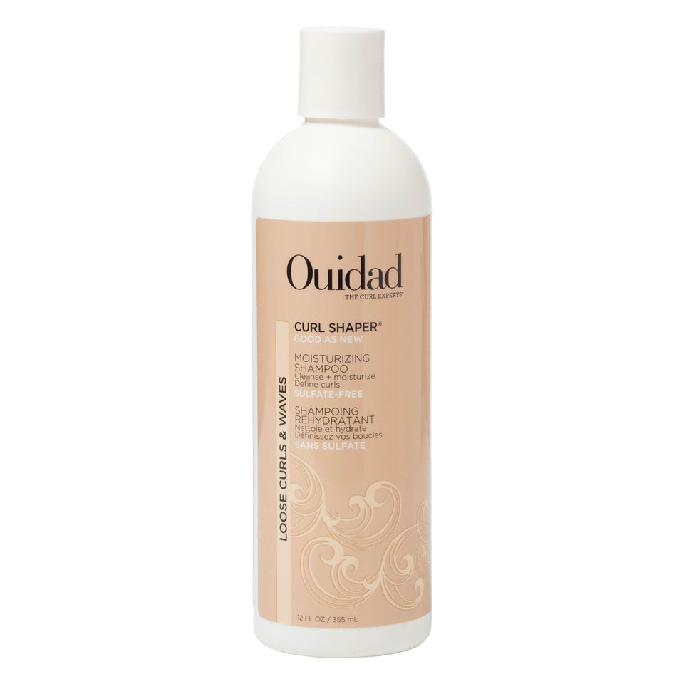 Ouidad front bottle view showing label and 12 fl oz size with clear benefit for curl care