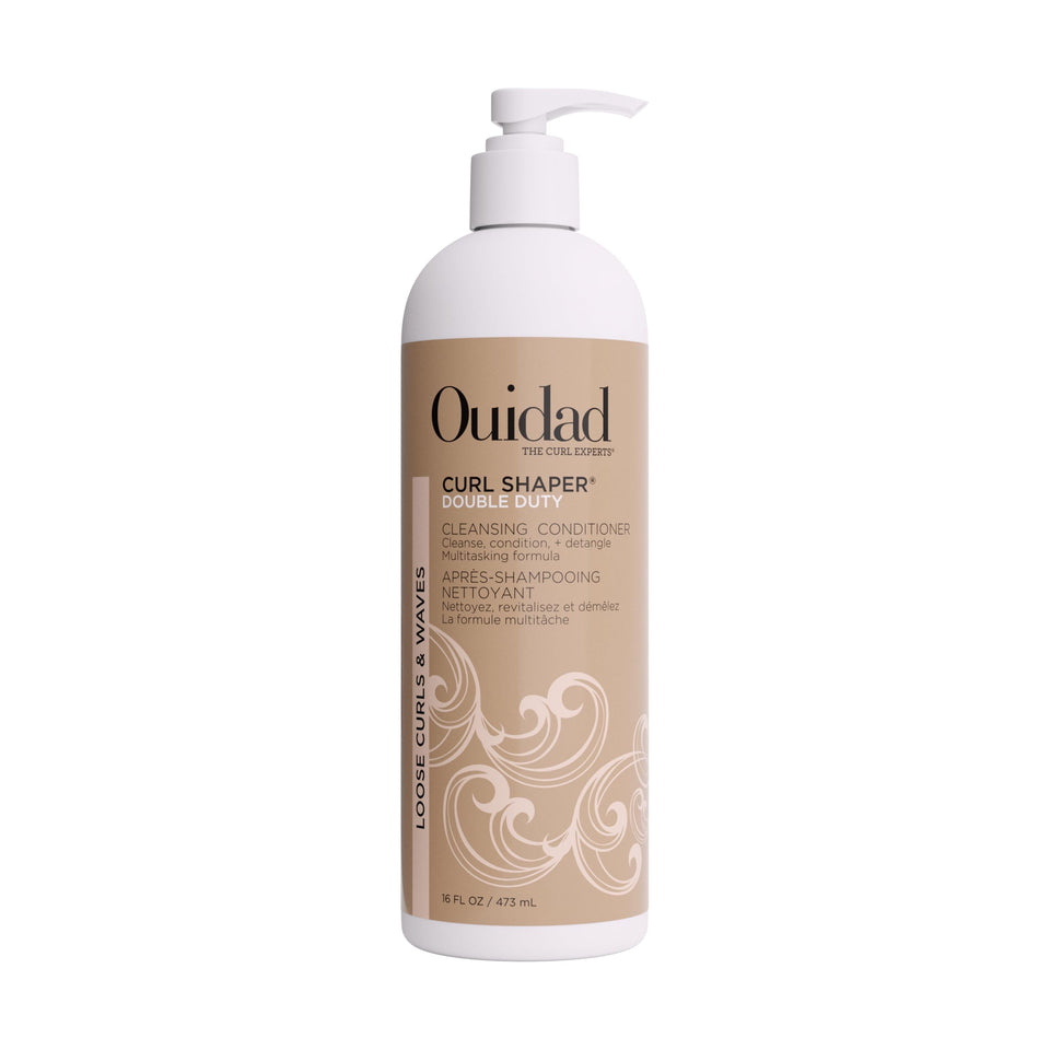 Ouidad front bottle view showing product and clear curl benefit
