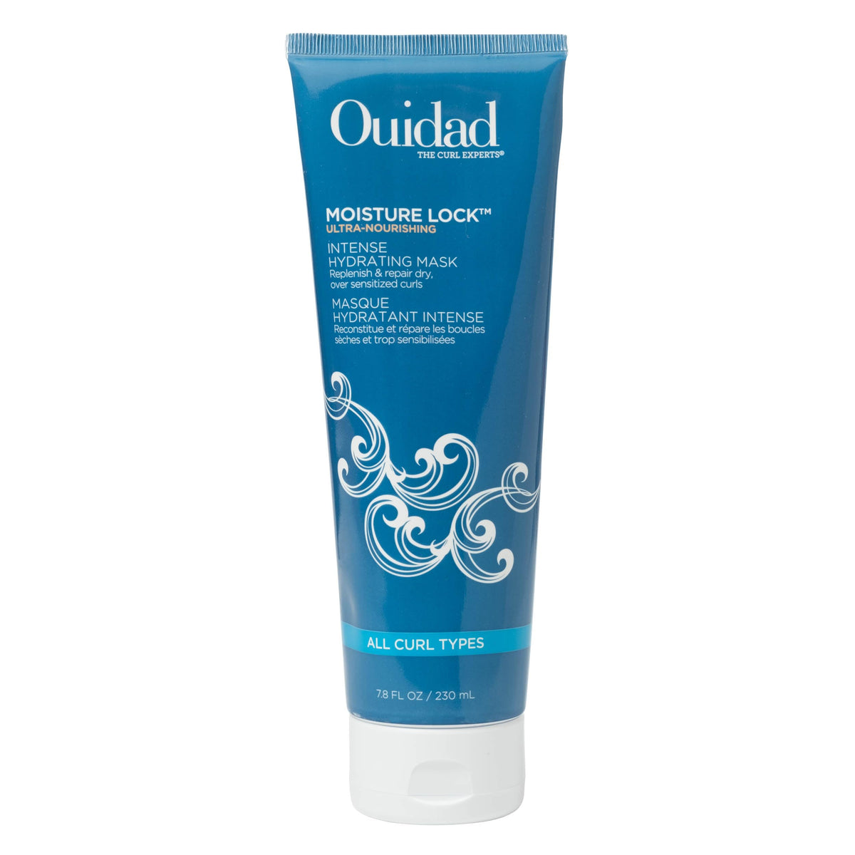 Ouidad front jar showing packaging and hydrate benefits