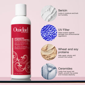 Ouidad gel texture closeup highlighting lightweight, nonsticky feel