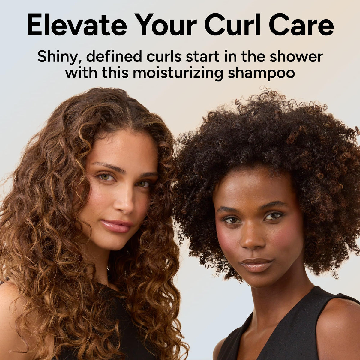 In-shower photo of Ouidad used on tight curls improving definition and manageability