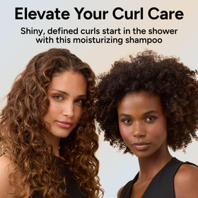 In-shower photo of Ouidad used on tight curls improving definition and manageability
