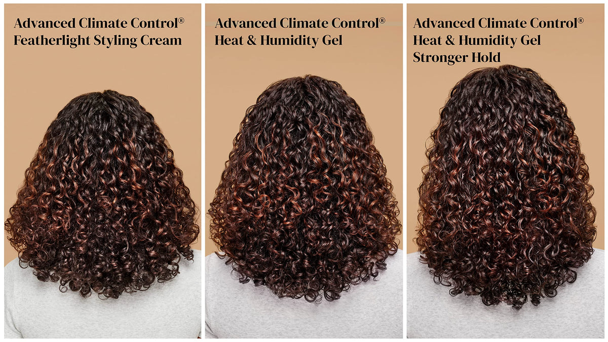 Ouidad styled curls outdoors showing humidity-resistant, frizz-controlled finish