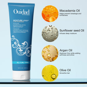 Ouidad open mask texture showing creamy slip and detangling benefit