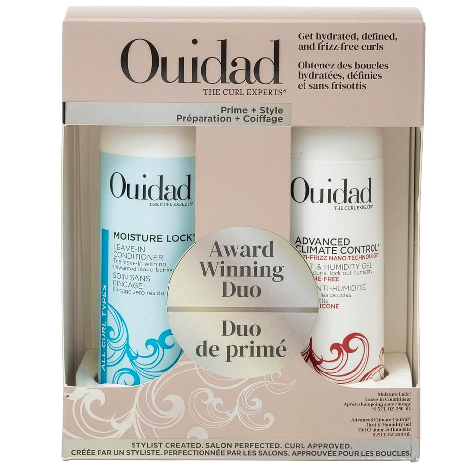 Ouidad front packaging showing both kit items and benefits