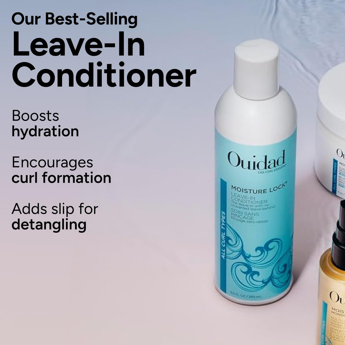 Ouidad styling application on wet hair to show technique benefit