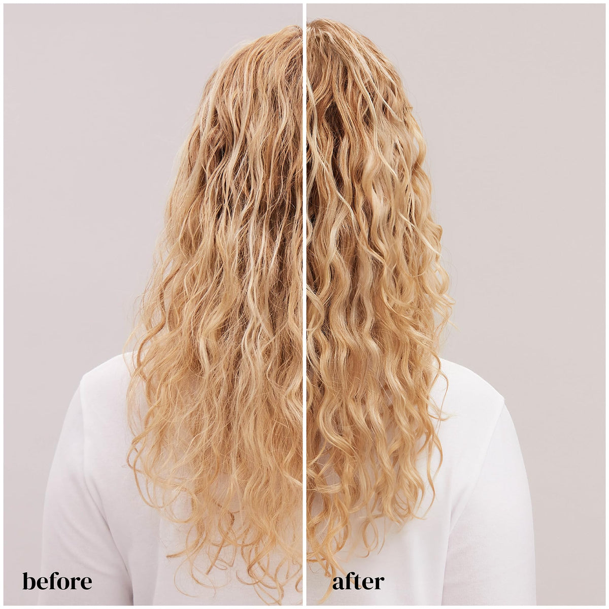 Ouidad product texture on hand showing lightweight formula for quick absorption