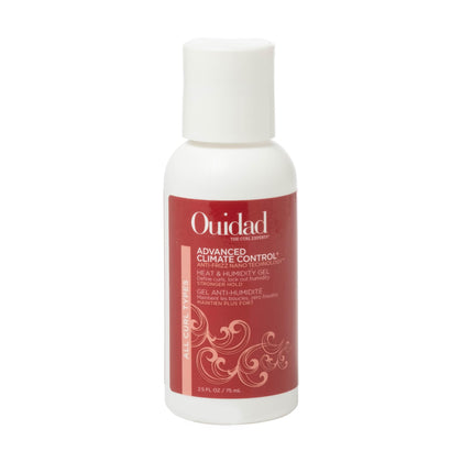 Ouidad travel size front packaging showing product and benefits