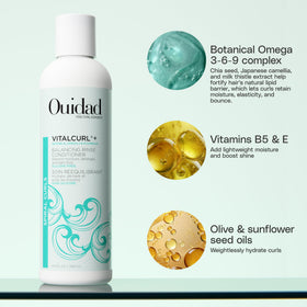 Ouidad back label with ingredients readout for informed curl care