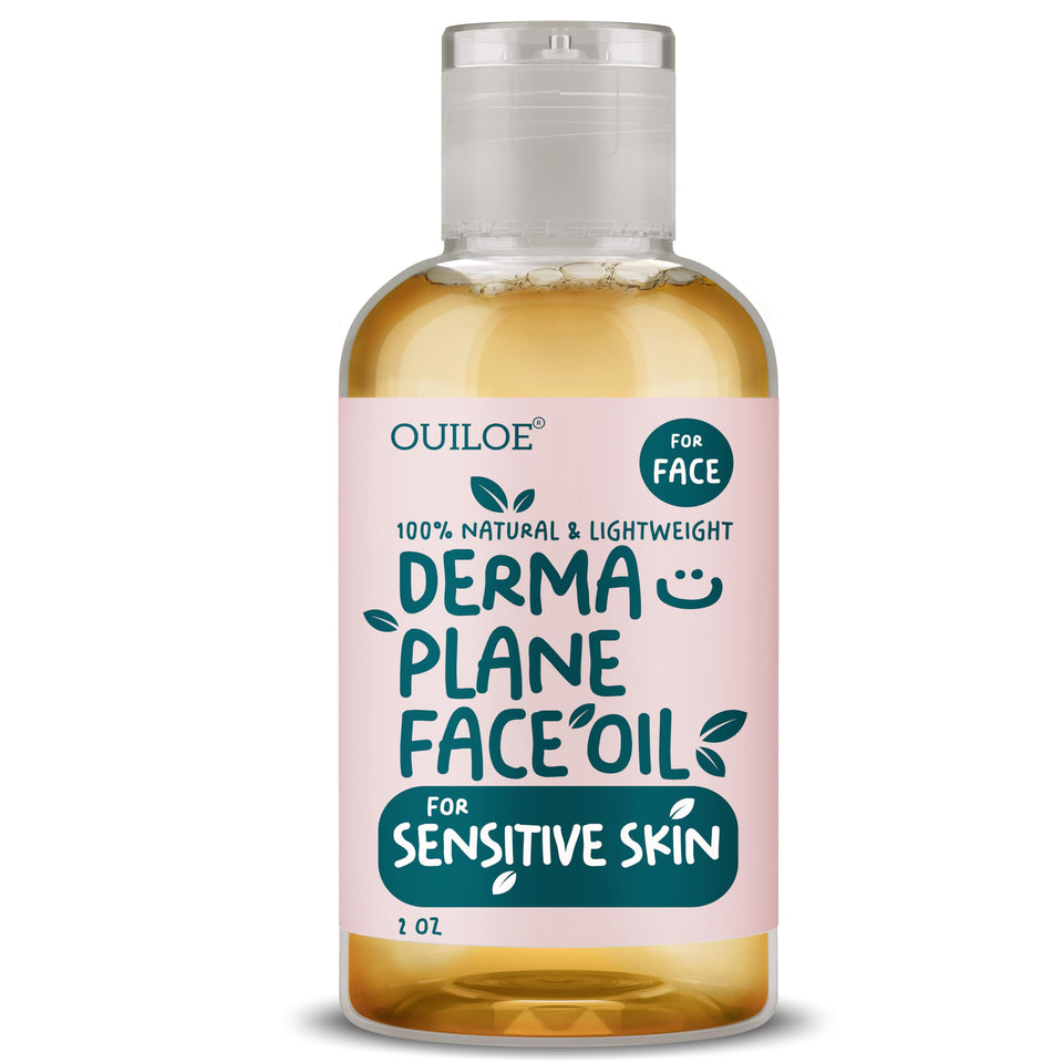 Ouiloe front bottle 2oz shows packaging and benefit of gentle glide