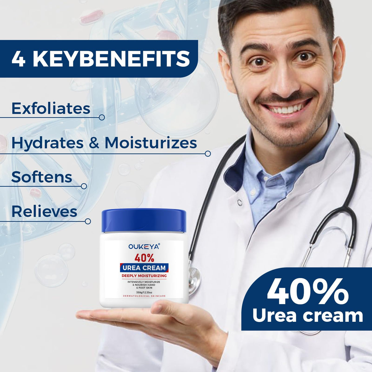 OUKEYA used on hands and elbows reducing rough, cracked patches