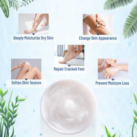 OUKEYA open jar displaying rich cream texture for deep hydration