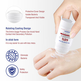 OUKEYA urea stick with cap removed demonstrating twist-up dispenser benefit: hygienic application