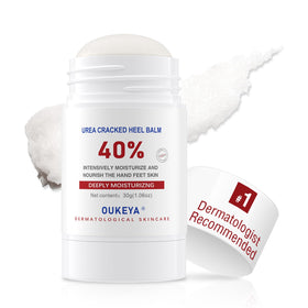 OUKEYA urea stick front view showing compact design and clear branding benefit: targeted care