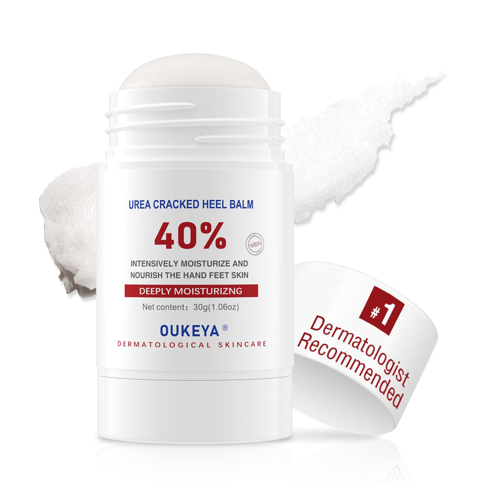 OUKEYA urea stick front view showing compact design and clear branding benefit: targeted care