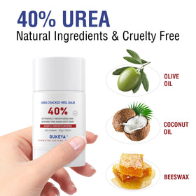 OUKEYA urea stick balm texture close-up showing smooth consistency benefit: easy absorption