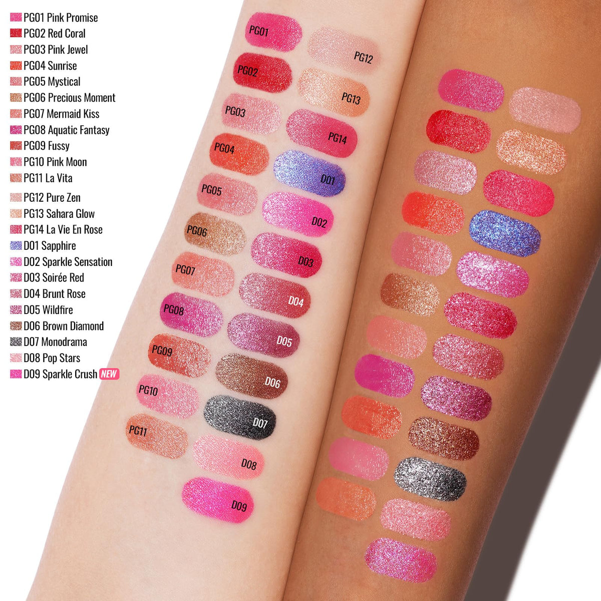 Oulac in evening lifestyle setting showing glamorous shimmer for night looks benefit