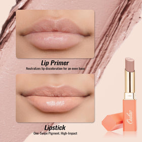 Oulac lipstick texture close-up highlighting creamy, hydrating finish