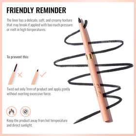 Oulac pencil beside ruler showing size and easy portability benefit