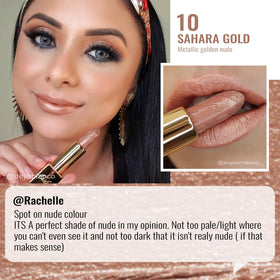 Oulac texture swatch on arm showing buildable shimmer and coverage
