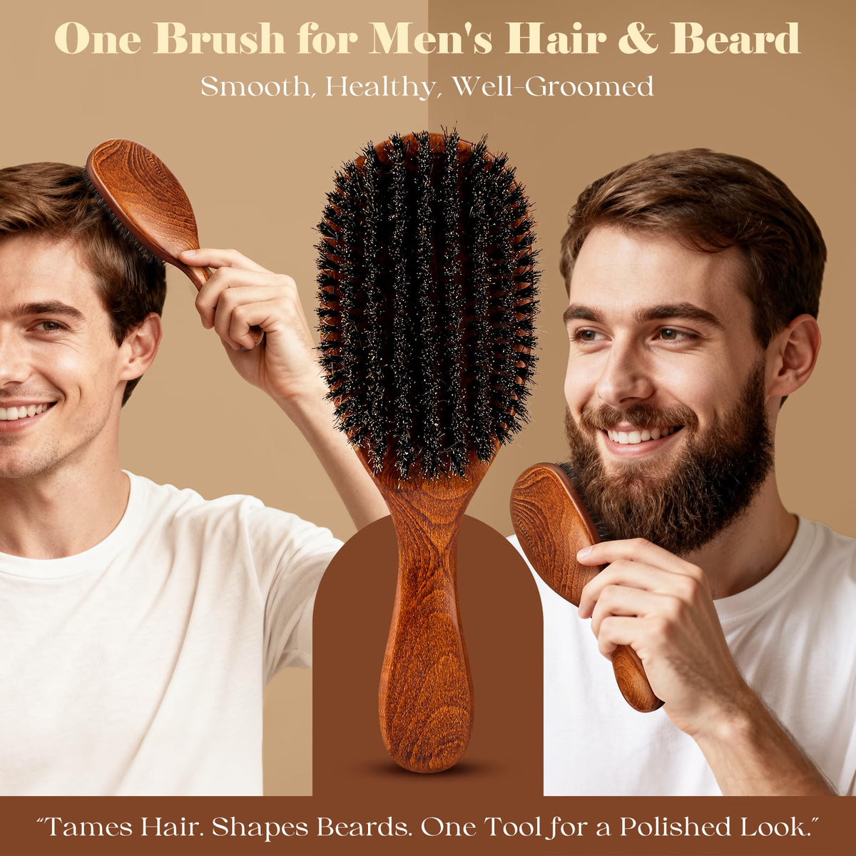 Oumigiz brush with comb and cleaning brush showing complete kit