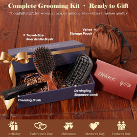 Oumigiz in use styling a beard to smooth texture and tame frizz effectively