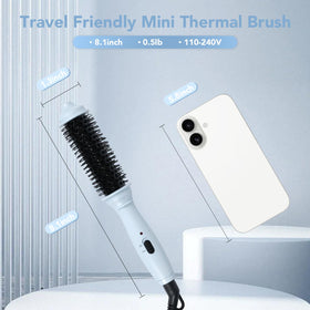 Ouphiny ceramic barrel close-up highlighting smooth coating for even heat and reduced frizz