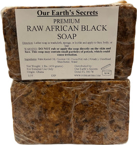 Our Earth's Secrets soap next to ruler for size comparison, clarifies scale and value