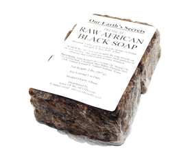 Our Earth's Secrets close-up texture revealing natural plant particles and nourishing oils