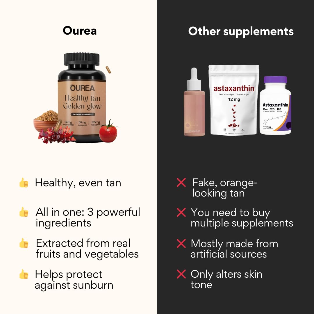 Ourea lifestyle beach setting with product in scene suggesting year-round skin tone maintenance and glow