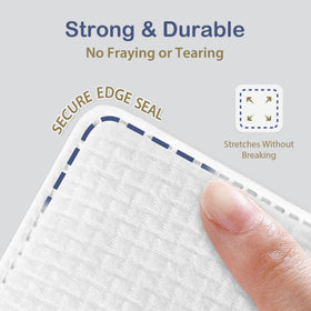ourmed life dual-sided pad showing textured removal side and smooth finishing side