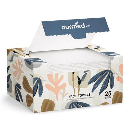 ourmed life front packaging showing 25 count and dimensions benefit convenience