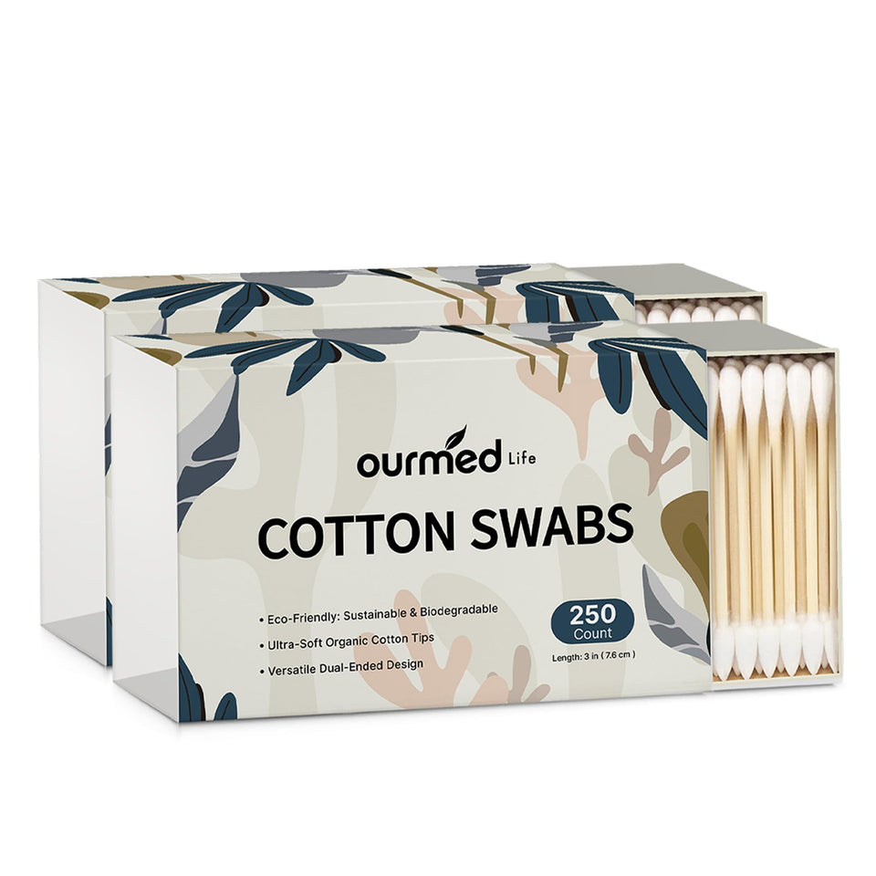 ourmed life front packaging showing 500 count and biodegradable benefit