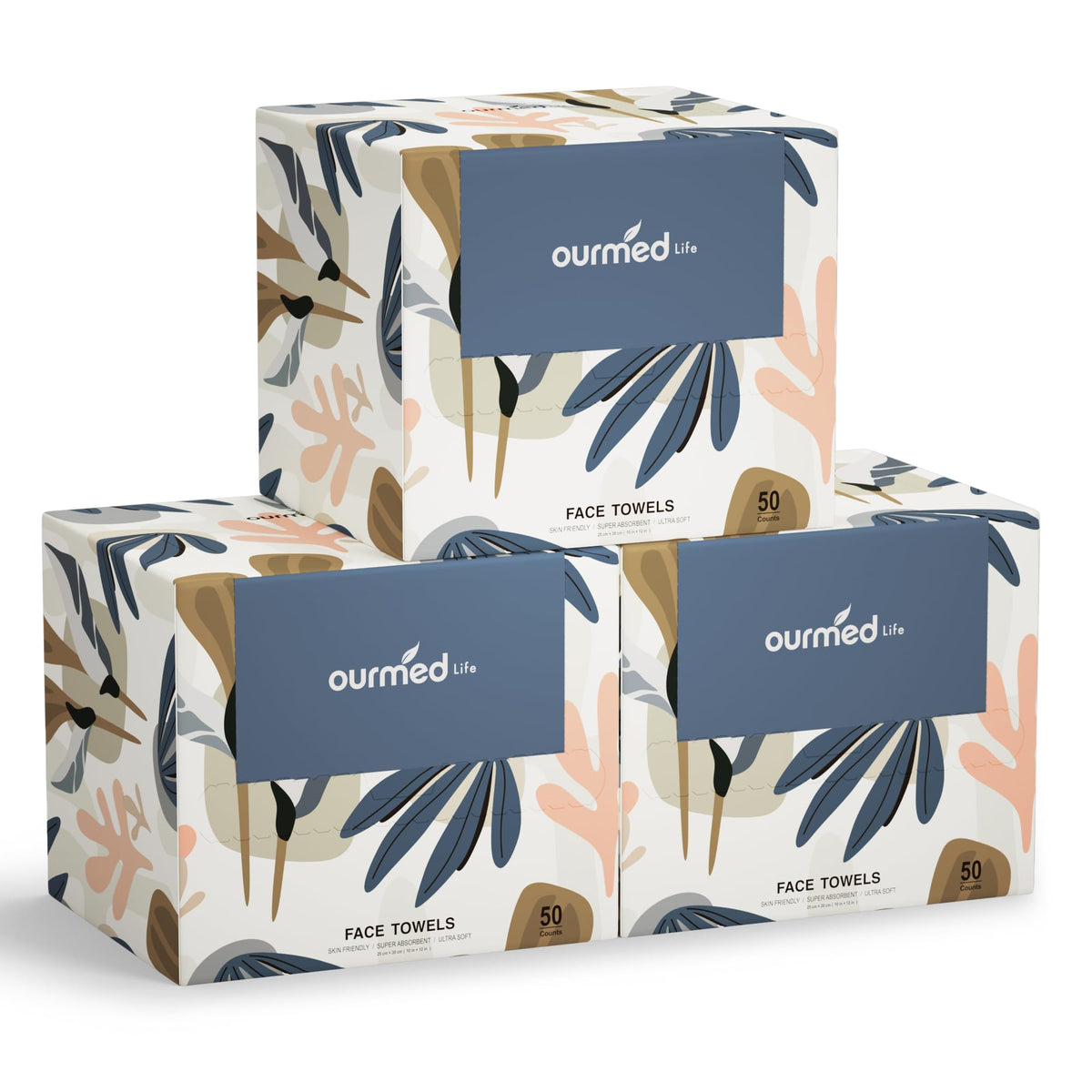 ourmed life front packaging showing pack design and count - clear product info
