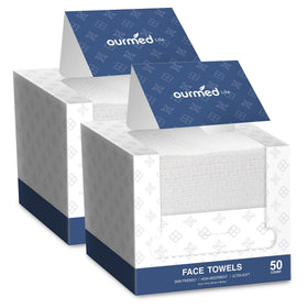 Ourmed Life front packaging showing two 50-count packs, easy storage benefit